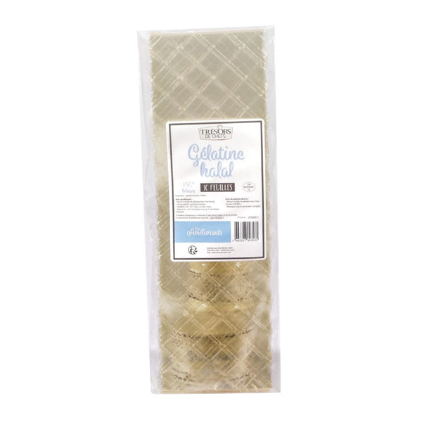 10 FEUILLES DE GELATINE HALAL