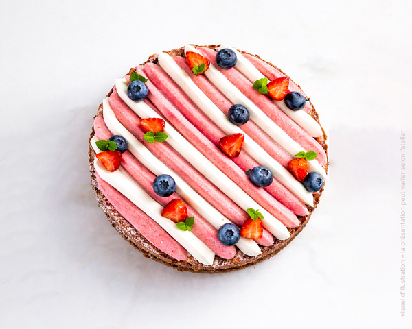 TARTE AUX FRAISES ET TARTE AUX FRAMBOISES CONTEMPORAINES