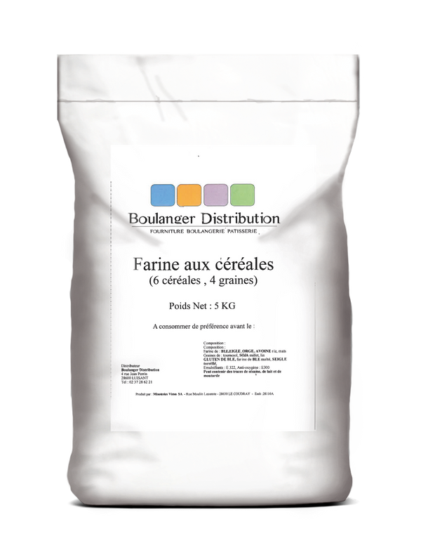 FARINE 6 CEREALES 4 GRAINES - 5KG