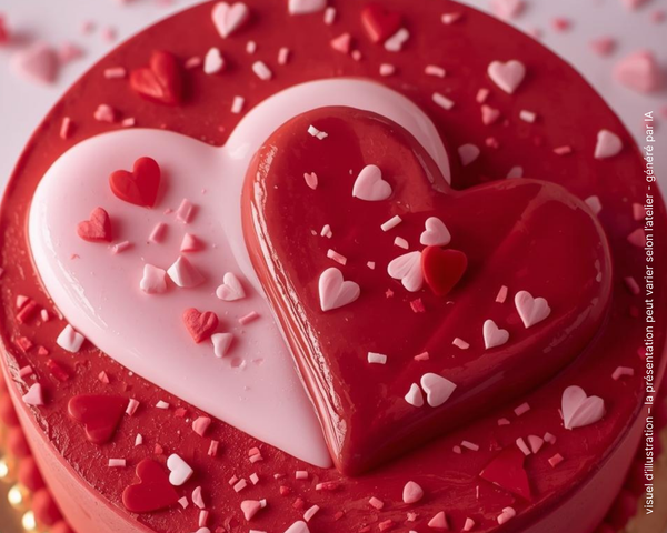 ENTREMETS SAINT-VALENTIN 2 COEURS
