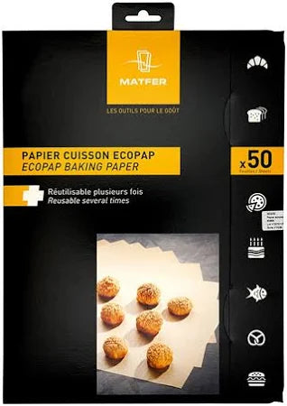 50 FEUILLES DE PAPIER CUISSON ECOPAP MATFER