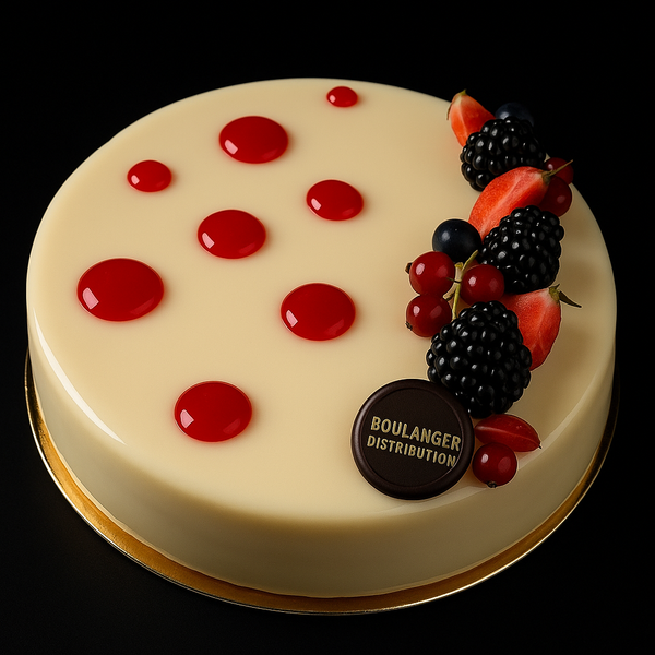 ENTREMET CASSIS-VANILLE-CHOCOLAT DULCEY