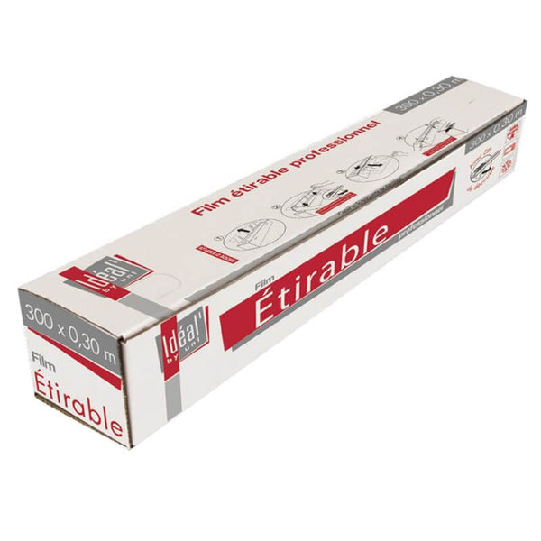 FILM ALIMENTAIRE ETIRABLE EN BOÎTE DISTRIBUTRICE + ZIP 300M