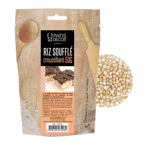 RIZ SOUFFLE CROUSTILLANT PATISDECOR 50G